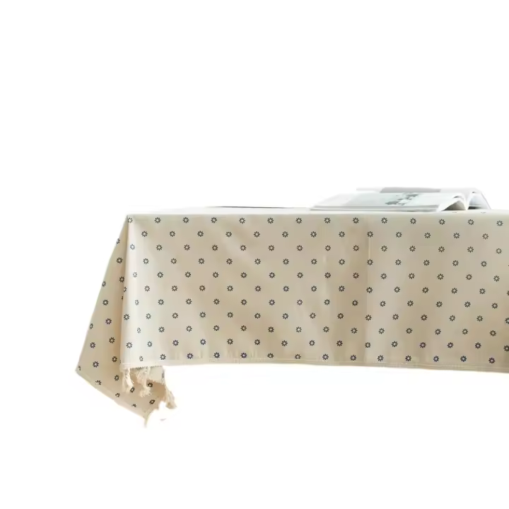 Mantel de algodón y lino para casa, decorativo, tela para mesa de café, mantel de restaurante, mantel cuadrado, rectangular, mantel de mesa de café, tapete. - 1