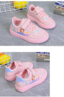 Zapatillas de deporte de cuero para niñas, zapatos de princesa para correr, zapatos deportivos casuales, zapatos de Velcro para niños - details 11