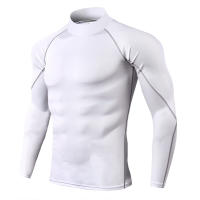 Camiseta Deportiva Para Hombre Secado Rápido Camiseta De Correr Con Manga Larga Compresión Para Gimnasio Fitness Rashguard - details 3