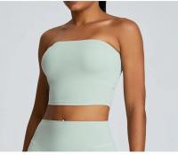 Conjunto de Yoga de Cintura Alta Ropa Deportiva de Nylon Antichoque para Mujeres Sin Mangas - details 13