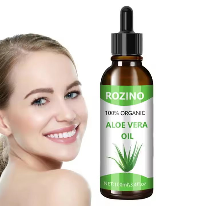 Aceite de Aloe Veras para la piel, Gel orgánico de Aloe Veras para absorber la piel, aceite hidratante puro de planta de aloe de corte recién Extra - 1