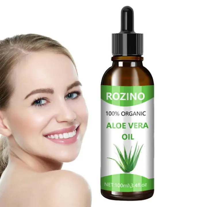 Aceite de Aloe Veras para la piel, Gel orgánico de Aloe Veras para absorber la piel, aceite hidratante puro de planta de aloe de corte recién Extra - 1
