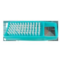 Cepillo de uñas de doble cara con cerdas suaves de mano, herramienta de limpieza de material PP - details 1