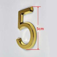 Letreros adhesivos digitales para correo al aire libre de casa de 5 Cm, placa de dirección para el hogar, número de Hotel, señal de puerta personalizada - details 0