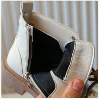 Botas de cuero bordadas para niños y niñas, botines de princesa versátiles, diseño a la moda, otoño - details 7