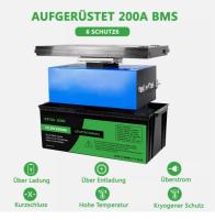 Batería de litio LiFePO4 BMS, 12V, 300Ah, 10000 + bicicleta autocaravana, Tiendas de Barco - details 6