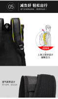 Mochila de cuero impermeable de gran capacidad para computadora de negocios para hombres - details 4