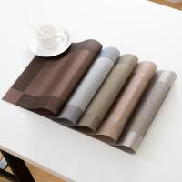 Mantel individual lavable y práctico para fiesta, mantel individual Rectangular resistente al calor para mesa de comedor, almohadilla antideslizante de PVC para banquete, 6 uds. - details 4