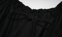 Nuevo vestido irregular retro europeo y americano, vestido con cordón medieval victoriano de manga corta con cuello de una palabra - details 14