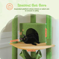 PAWZ Road Árbol para gatos alto de altura ajustable con acogedora hamaca para condominio, torre para gatos de suelo a techo, poste rascador para gatos de interior, juguetes para gatos, gato accesorios - details 13