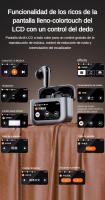 Auriculares Inalámbricos Bluetooth TWS 2024 con Pantalla Táctil LED Inteligente, Auriculares In Ear con Cancelación Activa de Ruido, Bajos Potentes, 80H de Vida de Batería, Bluetooth 5.4, Micrófono HD, Compatibles con iPhone, Samsung, Xiaomi y Huawei - details 2
