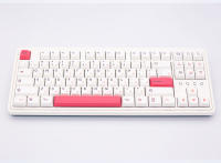 Teclado de dibujos animados blanco Simple XDA PBT, sublimación de tinte para juegos mecánicos personalizados, Kit de teclas resistentes al desgaste, 126 - details 1