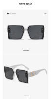 Toyear-gafas de sol cuadradas de diseñador de marca clásica para mujer, lentes de sol de tendencia, moda Vintage, lujo, diamante, Marco grande, UV400, 2023 - details 12