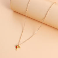 Collar con colgante de pájaro de diamante con microincrustaciones de una sola capa para mujer, collar Popular de estilo coreano - details 3