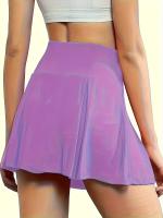 Falda Corta Deportiva para Mujer para Tenis, Bádminton, Yoga - Estilo Atlético Casual, Color Sólido, Mezcla de Poliéster y Spandex Elástico, Lavable a Máquina - Primavera/Verano/Otoño - details 40