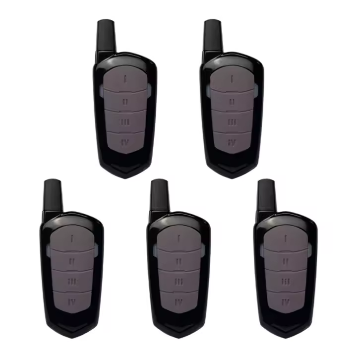 Control remoto para puerta de garaje de 433 Mhz, mini control remoto inalámbrico de copia de 4 teclas para automóviles, puertas de garaje, 5 piezas - 1