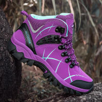 Zapatos de senderismo al aire libre para mujer, botines antideslizantes, zapatillas de escalada de montaña, calzado para acampar y escalar - details 9