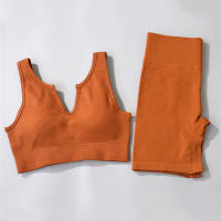 Conjunto de Yoga Sin Costuras para Mujeres Ropa Deportiva de Gimnasio de Cintura Alta - details 15