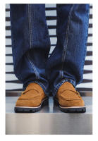 Nuevo estilo británico versátil zapatos Munk zapatos de vestir casual fondo plano tendencia hebilla zapatos de los hombres. - details 15