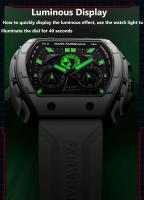 Reloj Deportivo de Moda para Hombres Leten Cuarzo Premium Correa de Silicona Impermeable - details 7