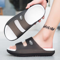 2024 Night Glow Shit Feeling Suela gruesa de EVA para el hogar para hombres Una línea para uso externo con zapatillas antideslizantes - details 28