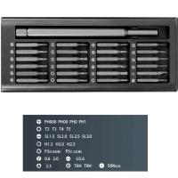 Juego de precisión 25 en 1 destornillador Se cabeza de destornillador magnético plano Hexagonal para iPhone PC WatchCameraGlasses - details 3