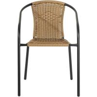 Conjunto de 2 Sillas de Jardín para Exterior |   2 Sillones de Ratán Natural y Acero para Balcón o Terraza |   Apilables |   Cómodas y resistentes | Conocimientos generales - details 3