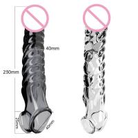 Leten Anillo de manga vibratoria Juguete sexual Cubierta extensora para parejas Eyaculación prolongada Productos eróticos para hombres adultos 18+ - details 0