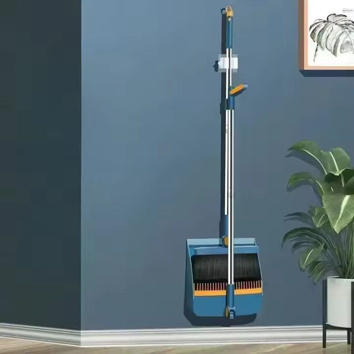 Juego de Escoba y Recogedor Plegable de Acero Inoxidable Utilizable en Cocina y Oficina - 1