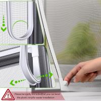 Mosquitera con cremallera para ventana, malla antimosquitos con Velcro, cortina autoadhesiva a prueba de insectos - details 6