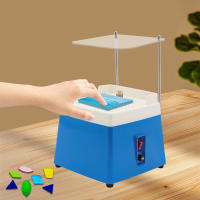 Mini amoladora teñida portátil de 220V, herramientas de molienda de arte de vidrio de diamante, azul con mcbl58, muela para moler vidrio, cerámica y otros materiales duros y quebradiosos - details 0