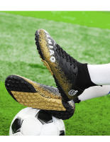 Zapatos de fútbol de marca para hombres, botas de fútbol de tobillo alto, hierba antideslizante al aire libre, zapatillas de deporte de partido de entrenamiento Multicolor, TF/FG - details 27