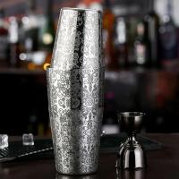 Lata Boston de acero inoxidable con cola grabada, coctelera Martini, mezclador de bebidas, kits profesionales de barman - details 5