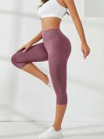 Pantalones cortos deportivos para mujer, pantalones cortos de cintura alta con bolsillos laterales para correr, yoga, gimnasio y secado rápido - details 13