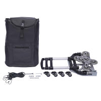 Escalador de escaleras para camión, carro plegable negro, altura ajustable con cuerda elástica y 10 ruedas, bolsa impermeable extraíble - details 7