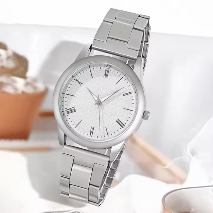 Reloj de pulsera con banda de acero para hombre, nuevo reloj de moda de aleación - 1
