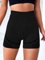 Pantalones cortos de entrenamiento de cintura alta para mujer, pantalones cortos para levantar el trasero, Yoga, gimnasio, pantalón corto para correr, ropa deportiva - details 3