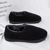 Nuevos zapatos informales de piel para hombre de talla grande 47 antideslizantes para interiores de lana de fieltro para mujer de caña alta a bajo precio - details 7
