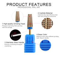 Brocas de Uñas de Carburo KADS con Material de Tungsteno Conexas para Manicura y Pedicura Adecuadas para Casa y Salón - details 1