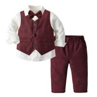Ropa de primavera y otoño para niños nuevos productos, conjunto de tres piezas de traje para niños - details 13