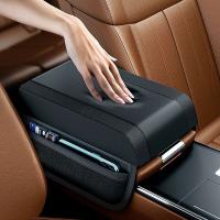 Apoyabrazos de Cuero Universal Almohadilla de Altura para Coche con Bolsillo de Memoria Central - details 2