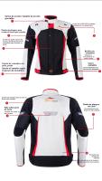 Chaqueta moto mujer 4 estaciones hombre aire libre trail rally resistente viento Equipo - details 4