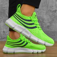 Zapatos de hombre, zapatillas clásicas transpirables para correr para hombre, zapatos de malla cómodos y ligeros para exteriores, zapatos para caminar sin cordones, Tenis Masculino - details 11
