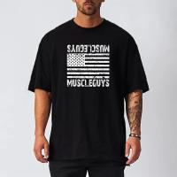 Men Bodybuilding Workout Oversized Loose T-shirt Summer Mesh Breathable Quick Dry Short Sleeved Tops Casual Fashion Gym Clothing - details 2
