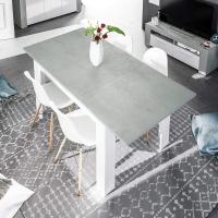 Mesa de Comedor Extensible de Madera Blanca Estilo Canadiense 140 a 190cm Ancho 90 Altura 78 - details 43