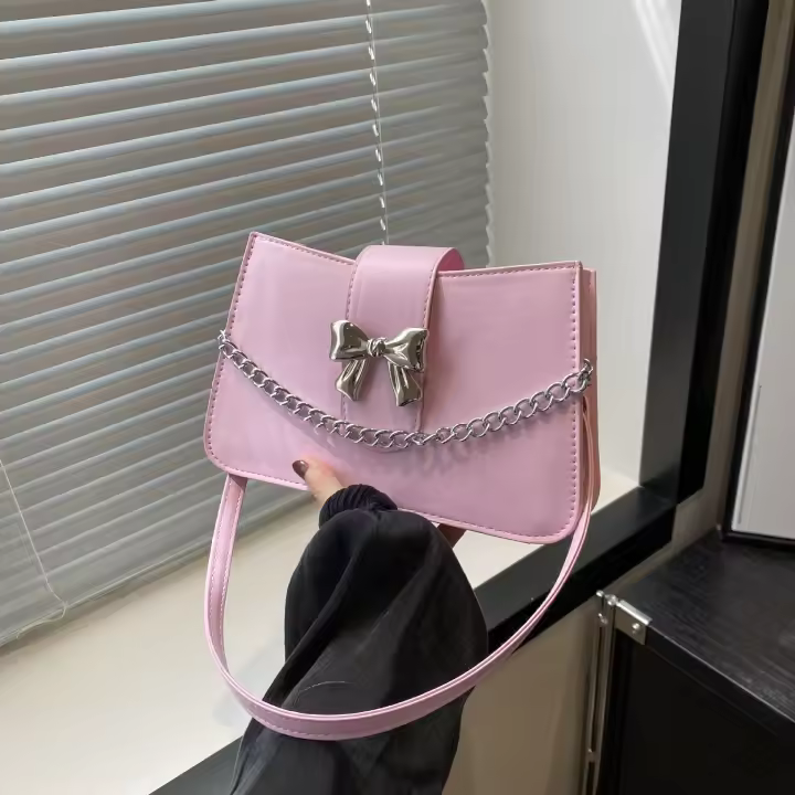 Bolso de Hombro Versátil 2025 Cadena de Comercio Extranjero Bolso Cuadrado Pequeño para Mujeres - 1