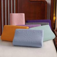 Funda de Almohada de Latex Impermeable Color Sólido Algodón para Dormir - details 4
