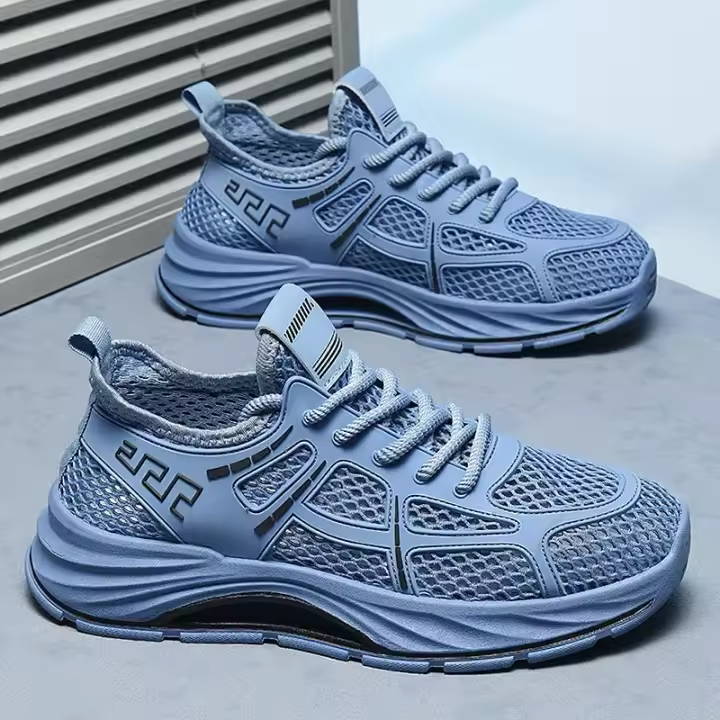 Zapatos de malla de verano para hombre, zapatillas deportivas informales transpirables para deportes al aire libre, tenis, correr, senderismo, plataforma, mocasines de diseñador de lujo - 1