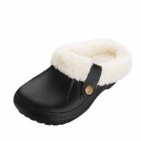 Zuecos clásicos forrados de piel para hombre y mujer, zapatos de jardín impermeables, zapatillas peludas de Casa cálidas para interiores y exteriores, Invierno - details 9
