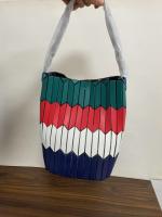 Nuevo bolso de cesta de verduras con diamantes geométricos, bolso de cubo de color de contraste de moda, bolso versátil para mujer. - details 7